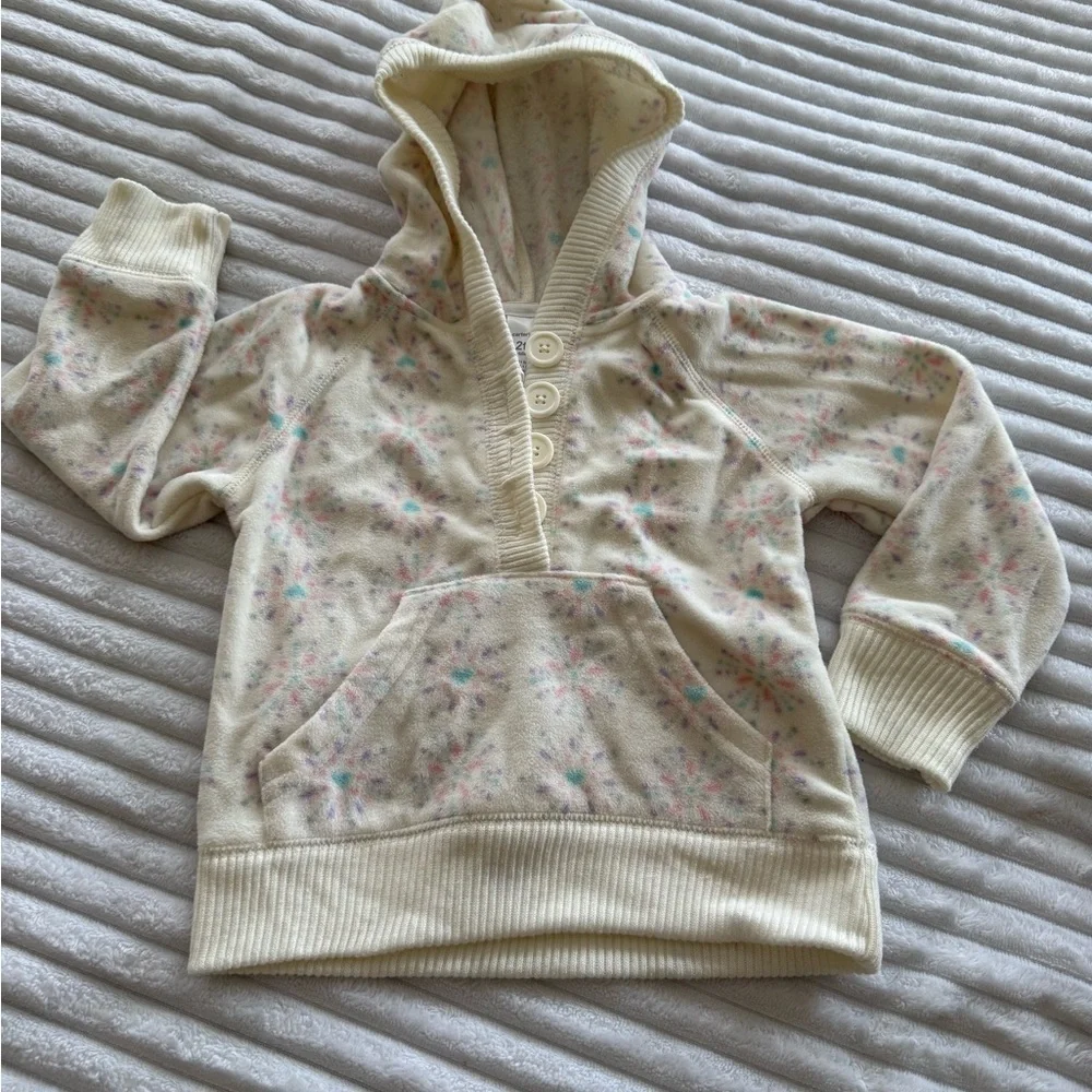 Carter's Cream Buttoned Toddler Fleece